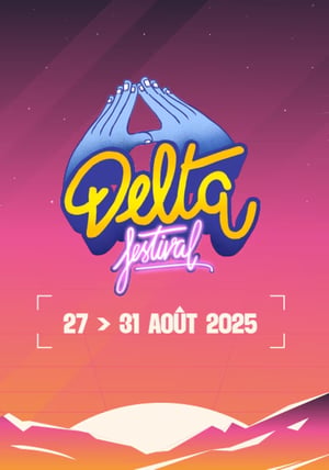 Affiche officielle du Delta Festival de Marseille annonçant l’événement organisé à la plage du prado à Marseille Affiche officielle du Delta Festival de Marseille annonçant l’événement organisé à la plage du prado à Marseille